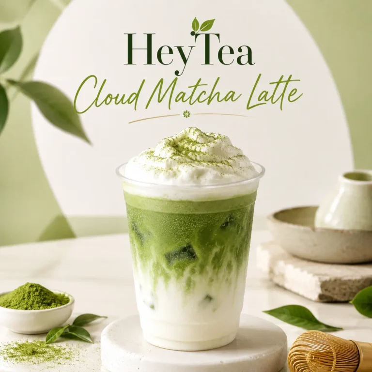 HeyTea Cloud Matcha Latte