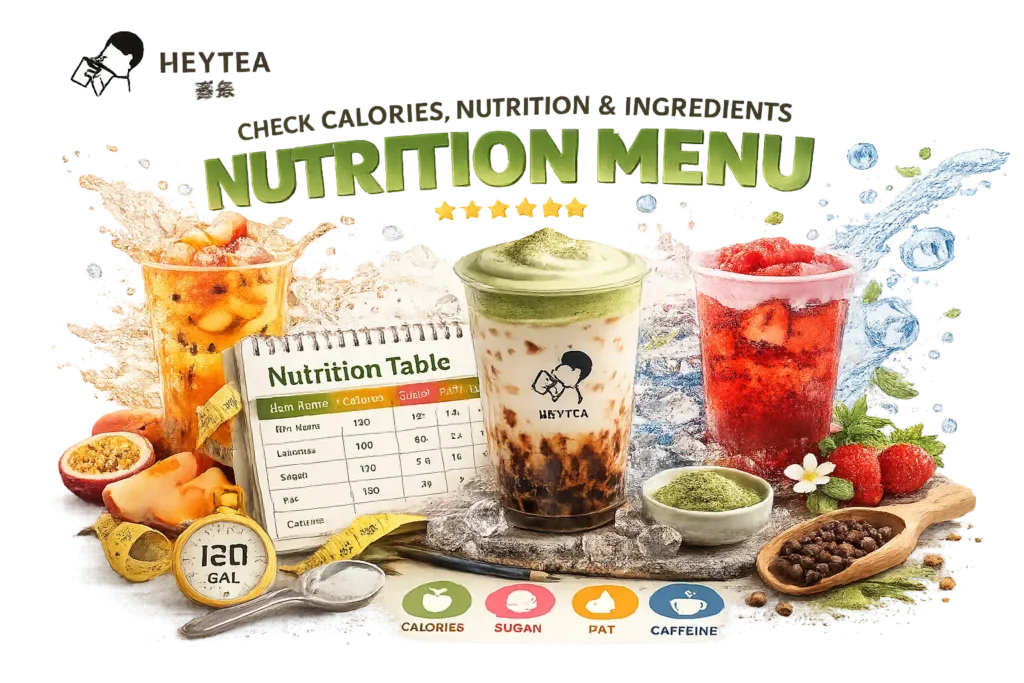 Heytea Menu Nutrition USA